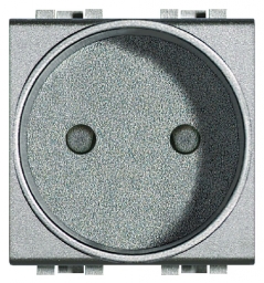 BTICINO STOPCONTACT 2P LIGHT TECH 10/16A - 250V - 2 MOD - CEBEC