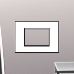 BTICINO LL-Afdekpl. Air 3 mod nikkel mat