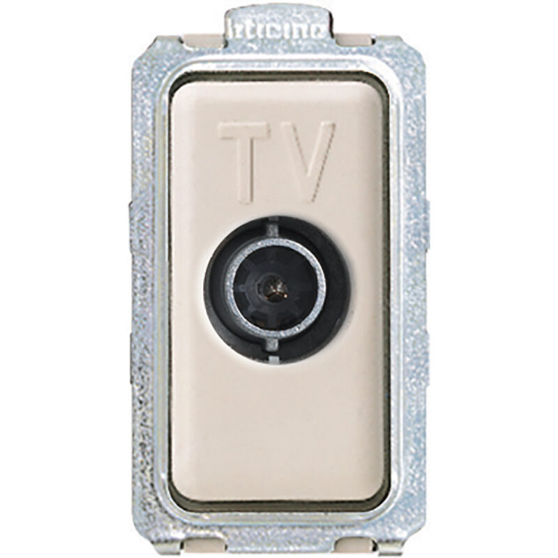 BTICINO Magic TV ctdoos coax 1 mod-ivoor