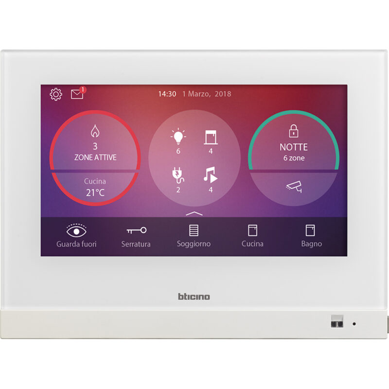 BTICINO MH - 7" Touchscreen HOMETOUCH witte kleur