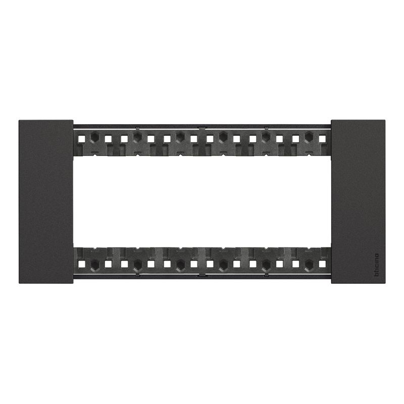 BTICINO LNOW afdekpl. 6 mod zwart vr houder ref K4706