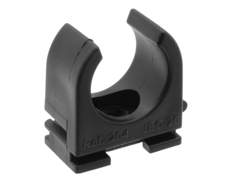 GSV AANEENSCHUIFB.VEERKLEM 20MM ZWART