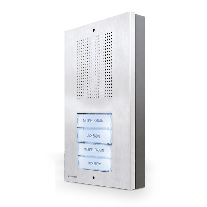 COMELIT EXTRA DEURSTATION KIT, SYSTEEM 4+ N, 2/4 DRUKKNOPPEN