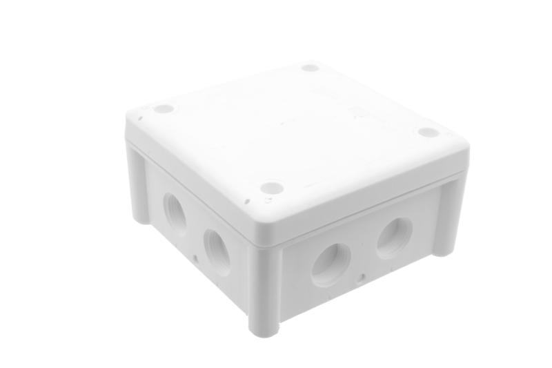 GSV BoxLine Kabeldoos met metrische schroefingangen IP66 M20 Wit 102x102x56